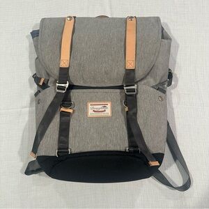 Doughnut Gray and Black Women's Backpack